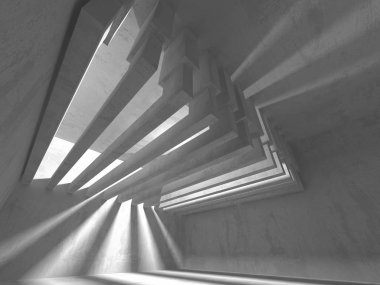 Soyut geometrik mimari arka plan beton doku ile