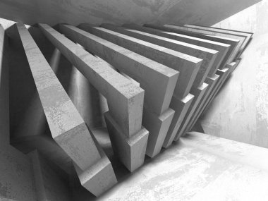 Soyut geometrik mimari arka plan beton doku ile