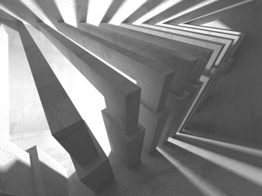 Soyut geometrik mimari arka plan beton doku ile