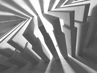 Soyut geometrik mimari arka plan beton doku ile