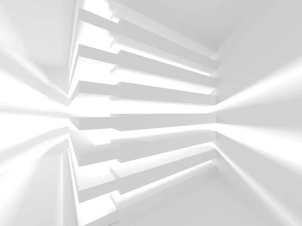 抽象几何建筑背景在白色与阴影 — 图库照片