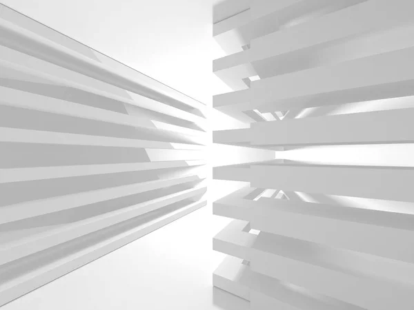 Abstract Geometric Architectural Background White Shadows — Stock Photo, Image