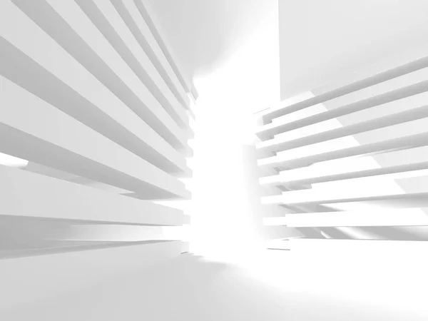 Fundo Arquitetônico Geométrico Abstrato Branco Com Sombras — Fotografia de Stock