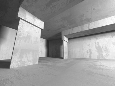 Soyut geometrik mimari arka plan beton doku ile