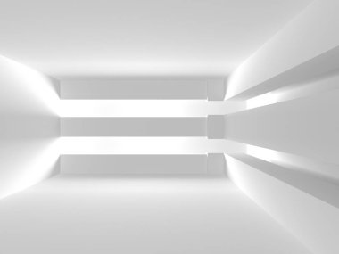 Soyut geometrik mimari arka planda beyaz gölgeler ile