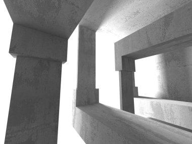 Soyut geometrik mimari arka plan beton doku ile