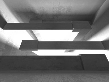 Soyut geometrik mimari arka plan beton doku ile