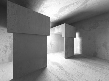 Soyut geometrik mimari arka plan beton doku ile