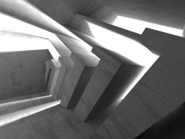 Soyut geometrik mimari arka plan beton doku ile