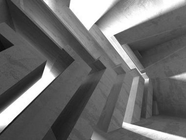 Soyut geometrik mimari arka plan beton doku ile