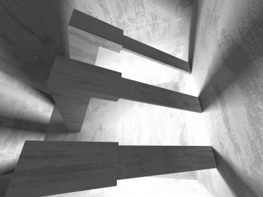Soyut geometrik mimari arka plan beton doku ile