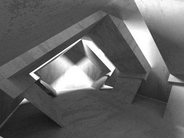 Soyut geometrik mimari arka plan beton doku ile