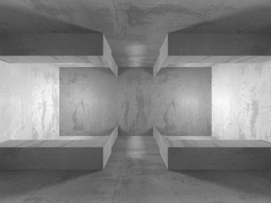 Soyut geometrik mimari arka plan beton doku ile