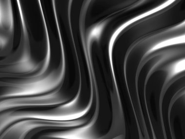 Zarif geometrik minimalist şerit krom arka plan. 3D render illüstrasyon