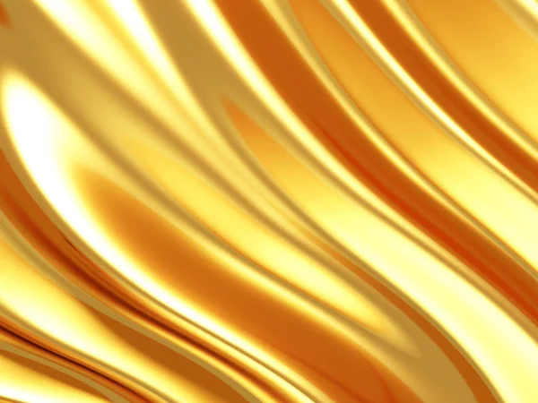 Glänzend Goldene Elegante Wellenlinien Hintergrund Darstellung — Stockfoto