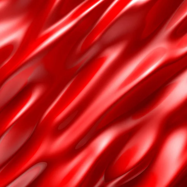 Elegante Sfondo Metallico Rosso Con Linee Onda Curve Illustrazione Rendering — Foto Stock