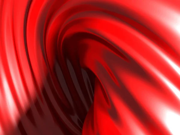 Элегантный Красный Металлический Фон Изогнутыми Волновыми Линиями Трехмерная Иллюстрация — стоковое фото