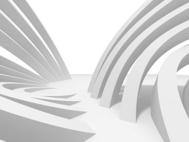 Soyut geometrik art deco mockup arka planda beyaz gölgeler ile  