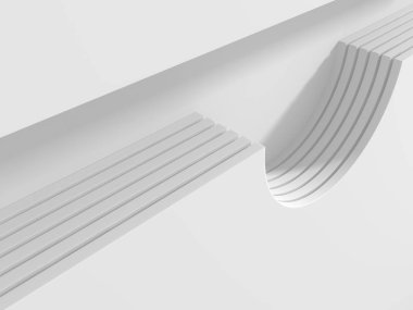 Soyut geometrik art deco mockup arka planda beyaz gölgeler ile  