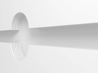 Soyut geometrik art deco mockup arka planda beyaz gölgeler ile  