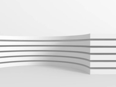 Soyut geometrik art deco mockup arka planda beyaz gölgeler ile  