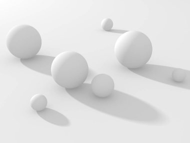 Soyut geometrik art deco mockup arka planda beyaz gölgeler ile  