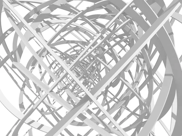 Abstrait Géométrique Art Déco Fond Maquette Blanc Avec Ombres — Photo