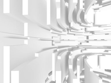 Soyut geometrik art deco mockup arka planda beyaz gölgeler ile  