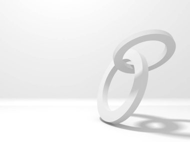 Soyut geometrik art deco mockup arka planda beyaz gölgeler ile  