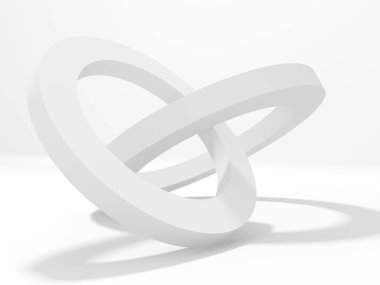 Soyut geometrik art deco mockup arka planda beyaz gölgeler ile  