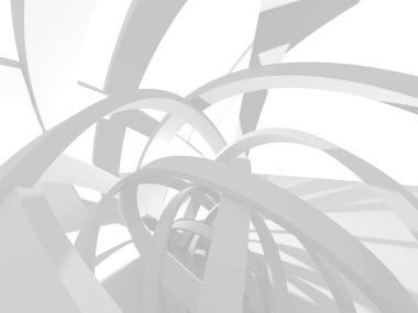 Soyut geometrik art deco mockup arka planda beyaz gölgeler ile  