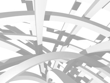 Soyut geometrik art deco mockup arka planda beyaz gölgeler ile  