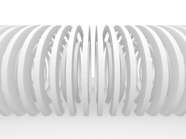 Soyut geometrik art deco mockup arka planda beyaz gölgeler ile  