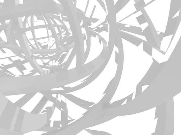 Abstrakte Geometrische Art Déco Attrappe Hintergrund Weiß Mit Schatten — Stockfoto