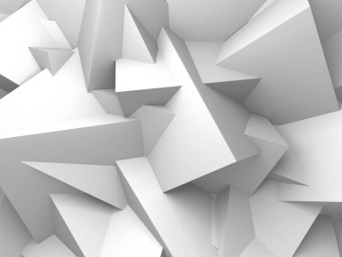Geometrik arka plan beyaz küpler