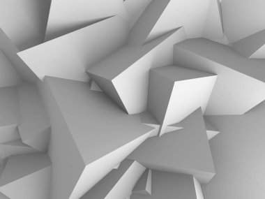 Geometrik arka plan beyaz küpler