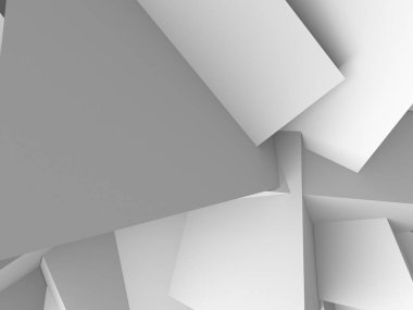 Geometrik arka plan beyaz küpler