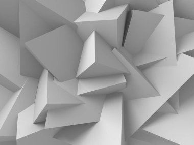 Geometrik arka plan beyaz küpler