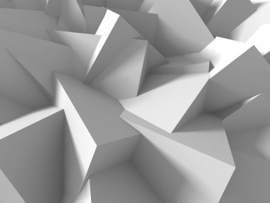 Geometrik arka plan beyaz küpler