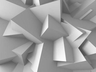 Geometrik arka plan beyaz küpler
