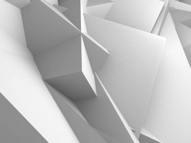 Geometrik arka plan beyaz küpler