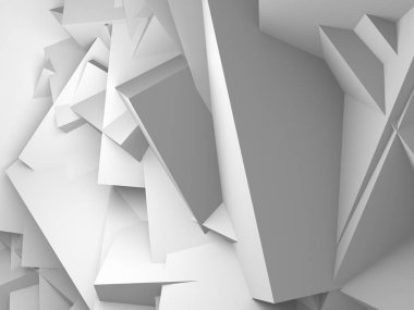 Geometrik arka plan beyaz küpler