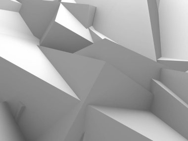 Geometrik arka plan beyaz küpler