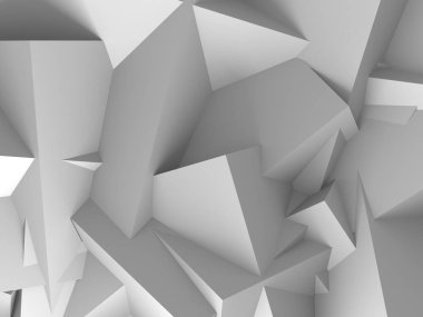 Geometrik arka plan beyaz küpler
