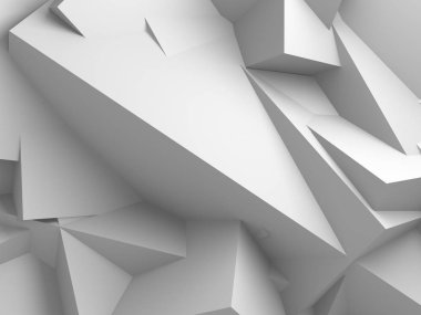 Geometrik arka plan beyaz küpler