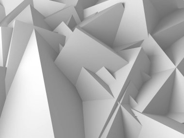 Geometrik arka plan beyaz küpler