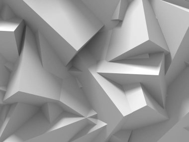 Geometrik arka plan beyaz küpler