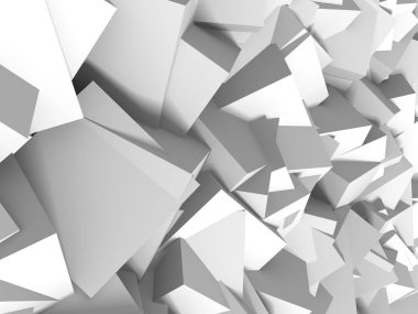 Geometrik arka plan beyaz küpler
