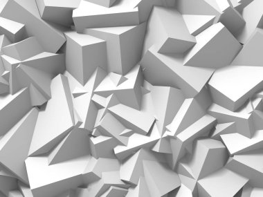 Geometrik arka plan beyaz küpler