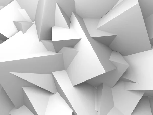 Geometrické Pozadí Abstraktní Bílém Kostek — Stock fotografie